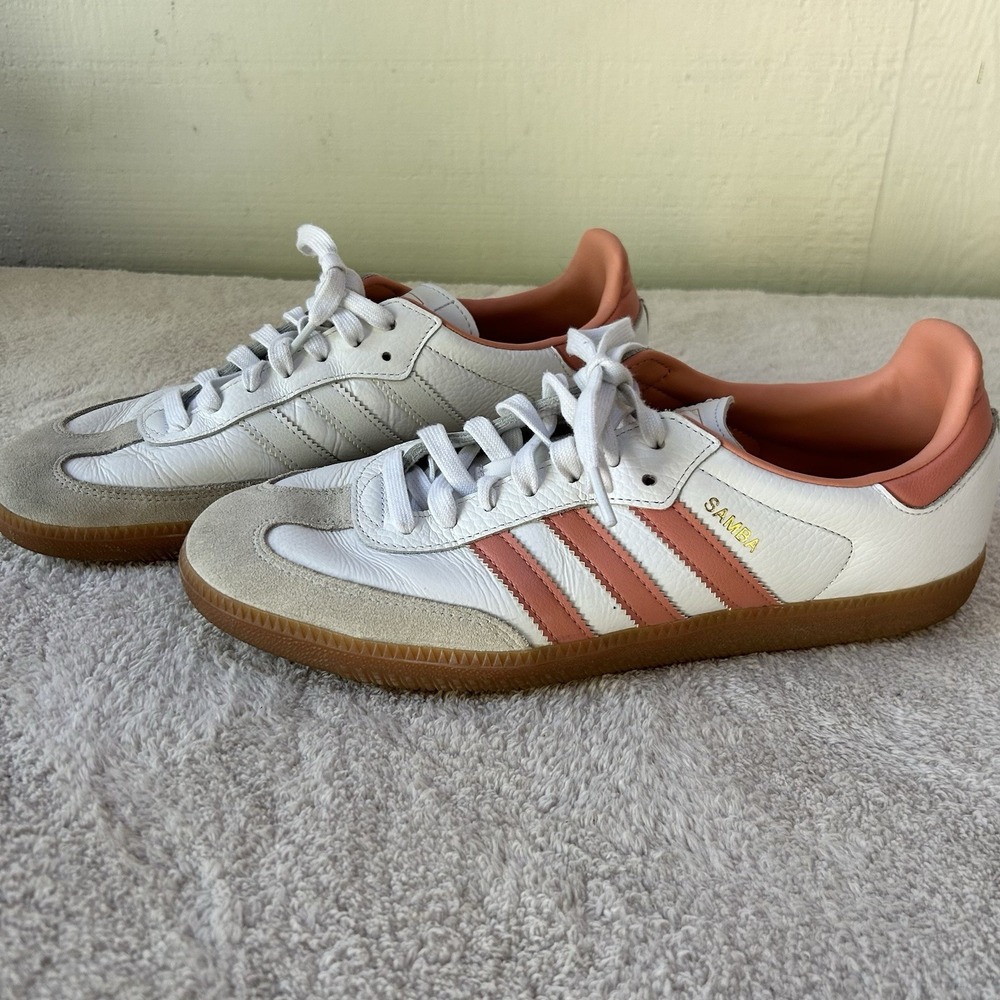Adidas Sambas OG Wonder Clay‎ White Pink Size 10 WMNS NWOB